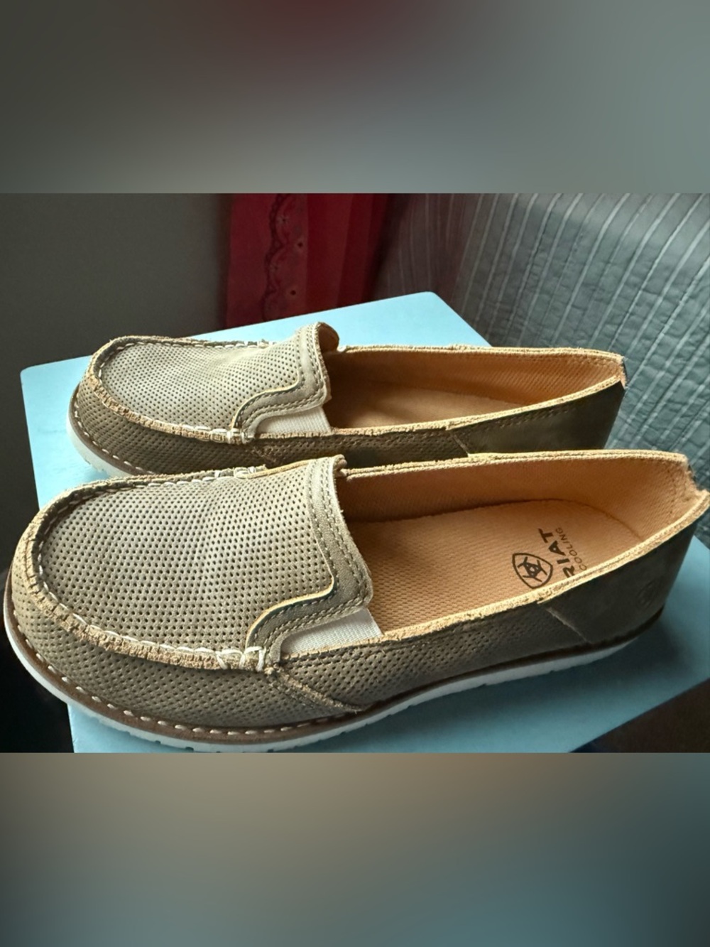 Women’s Ariat Slip-On Loafers in Taupe